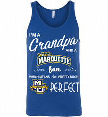 I'M A Grandpa And A Marquette Golden Eagles Fan Tank - zezetee