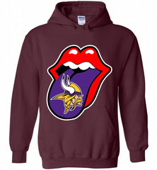 Minnesota Vikings  x The Rolling Stones Logo Hoodie - zezetee