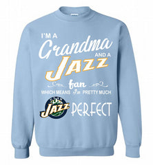 I'M A Grandma And A Utah Jazz Fans Perfect Crewneck Sweatshirt - zezetee