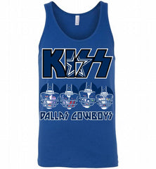 Kiss Dallas Cowboy Logo Tank - zezetee