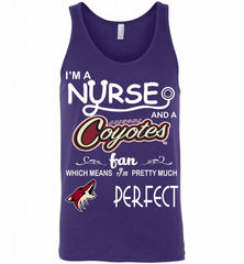 I'M A Nurse And A Arizona Coyotes Fans Gift Tank - zezetee