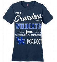I'M A Grandma And A Kentucky Wildcats Fan Ladies Perfect - zezetee