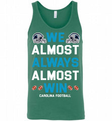 Carolina Panthers We Almost Always Almost Win Tank - zezetee