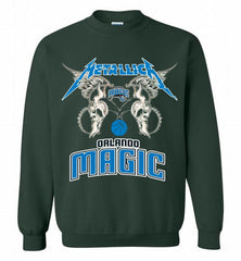 Metallica Orlando Magic Logo Crewneck Sweatshirt - zezetee
