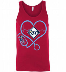 Nurse Heartbeat Tampa Bay Rays Tank - zezetee