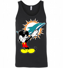 Disney Mickey Mouse Dabbing Miami Dolphins Tank - zezetee