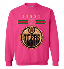 Gucci Edmonton Oilers Logo Crewneck Sweatshirt - zezetee