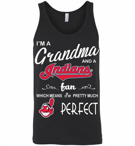 I'M A Grandma And A Cleveland Indians Fans Gift Tank - zezetee