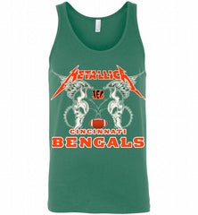 Metallica Cincinnati Bengals Logo Tank - zezetee