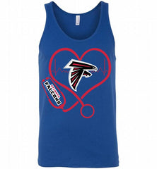 Nurse Heartbeat Atlanta Falcons Tank - zezetee