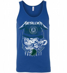 Metallica Skull Oakland Athletics Logo Tank - zezetee