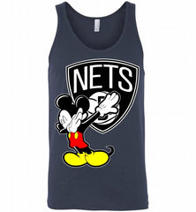 Disney Mickey Mouse Dabbing Brooklyn Nets Tank - zezetee