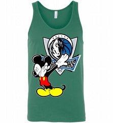 Disney Mickey Mouse Dabbing Dallas Mavericks Tank - zezetee
