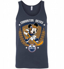 NHL Hockey Mickey Mouse Edmonton Oilers Disney Tank - zezetee