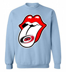 Carolina Hurricanes  x The Rolling Stones Logo Crewneck Sweatshirt - zezetee