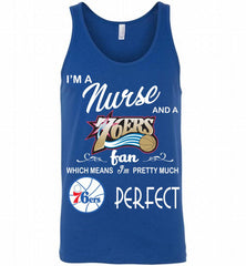 I'M A Nurse And A Philadelphia 76ers Fans Perfect Tank - zezetee