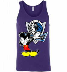 Disney Mickey Mouse Dabbing Dallas Mavericks Tank - zezetee