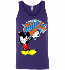 Disney Mickey Mouse Dabbing New York Knicks Tank - zezetee