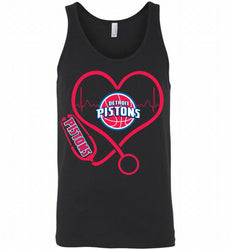 Nurse Heartbeat Love Detroit Pistons Tank