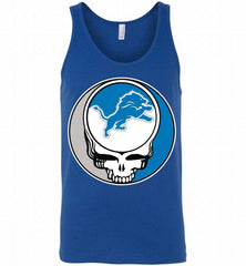 Detroit Lions Grateful Dead Logo Band Tank - zezetee