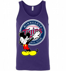 Disney Mickey Mouse Dabbing Minnesota Twins Tank - zezetee