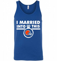 I MARRIED INTO THIS CLEVELAND BROWNS GIFT Tank - zezetee