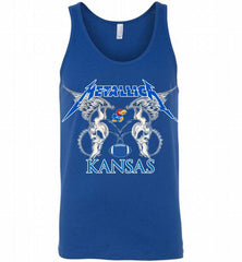 Metallica Kansas Jayhawks Logo Tank - zezetee