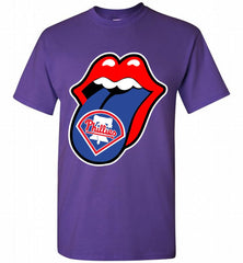 Philadelphia Phillies  x The Rolling Stones Logo Shirt - zezetee