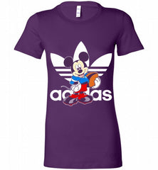 ADIDAS RUGBY MICKEY MOUSE DISNEY SPORTS Bella Ladies Tee - zezetee