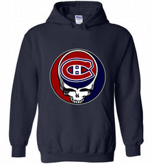 NHL TEAM MONTREAL CANADIENS X GRATEFUL DEAD LOGO BAND Hoodie - zezetee