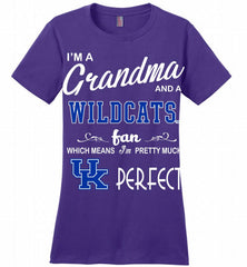 I'M A Grandma And A Kentucky Wildcats Fan Ladies Perfect - zezetee