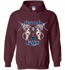 Metallica Tampa Bay Rays Logo Hoodie - zezetee