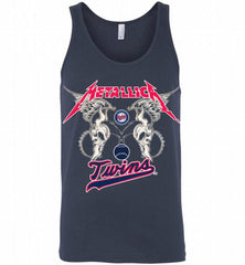 Metallica Minnesota Twins Logo Tank - zezetee