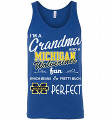 I'M A Grandma And A Michigan Wolverines Fan Tank - zezetee