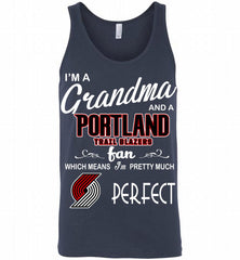 I'M A Grandma And A Portland Trail Blazers Fans Perfect Tank - zezetee