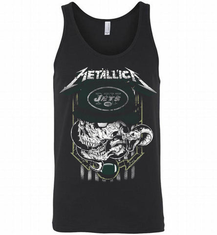Metallica Skull Snake New York Jets Tank - zezetee