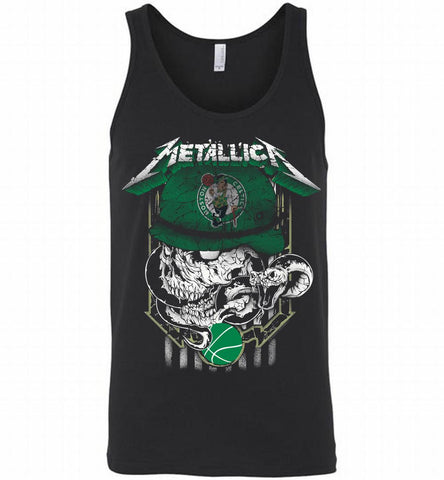 Metallica Skull Snake Boston Celtics Tank - zezetee