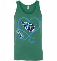Nurse Heartbeat Tennessee Titans Tank - zezetee