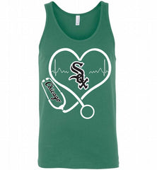 Nurse Heartbeat Chicago White Sox Tank - zezetee