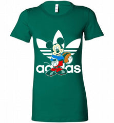 ADIDAS RUGBY MICKEY MOUSE DISNEY SPORTS Bella Ladies Tee - zezetee