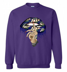 Utah Jazz Lip Shut The Fuck Up Crewneck Sweatshirt - zezetee