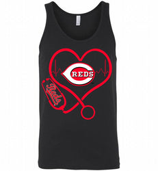 Nurse Heartbeat Cincinnati Reds Tank