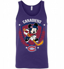 NHL Hockey Mickey Mouse Montreal  Canadiens Disney Tank - zezetee
