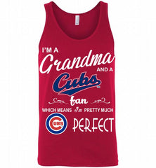 I'M A Grandma And A Chicago Cubs Fans Gift Tank - zezetee