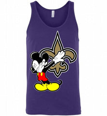 Disney Mickey Mouse Dabbing New Orleans Saints Tank - zezetee