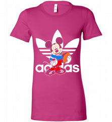ADIDAS RUGBY MICKEY MOUSE DISNEY SPORTS Bella Ladies Tee - zezetee