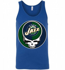 Utah Jazz Grateful Dead Logo Band Tank - zezetee