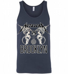 Metallica Brooklyn Nets Logo Tank - zezetee