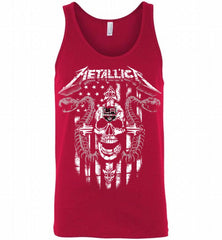 Metallica Snake Skull Los Angeles Kings Logo Tank - zezetee