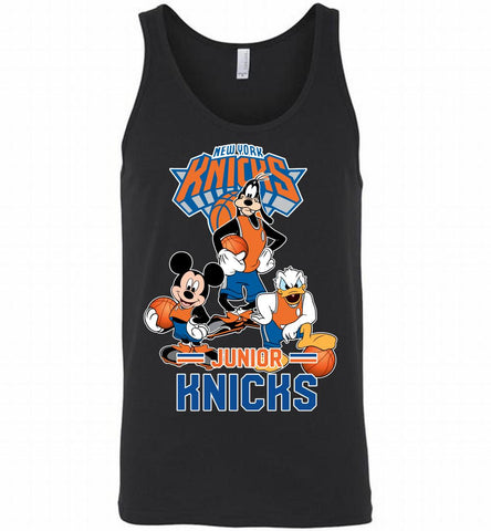Mickey Goofy Donald Loves New York Knicks Basketball Fans Tank - zezetee
